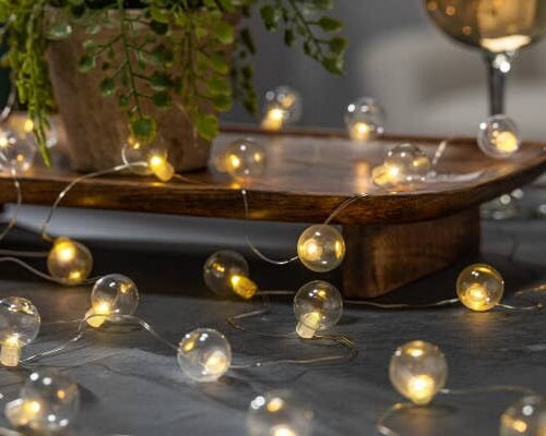 Clear Glass Bubble Micro Led Light String