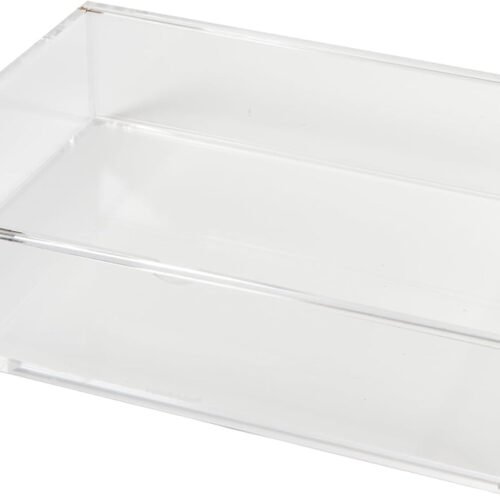 Large Acrylic Flip Box, 12.5” x 6.5”, Desktop Organization, Clear, 1 Count, 98148