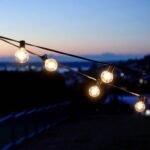 Led Outdoor Bistro String Lights - Black
