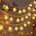 Christmas Snowflake String Lights For Indoor & Outdoor Décor