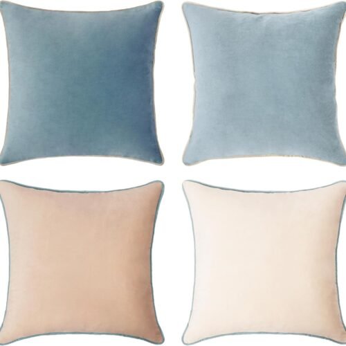 Double-Sided Velvet Decorative Throw Pillow Set (4-Piece)