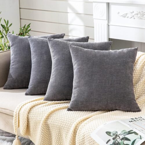 Square Decorative Throw Pillow Set (4-Piece)